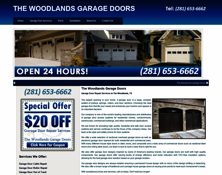 Thewoodlands-garagedoors.com thumbnail