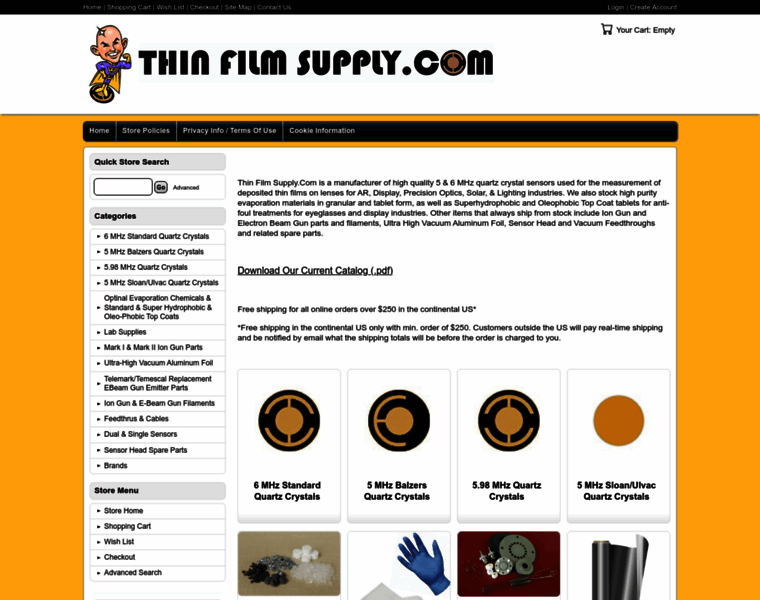 Thinfilmsupply.com thumbnail