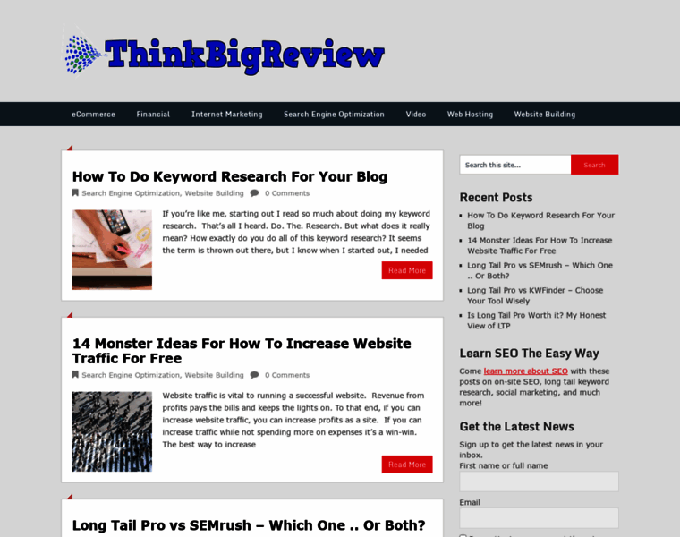 Thinkbigreview.com thumbnail