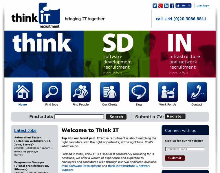 Thinkitrecruitment.com thumbnail