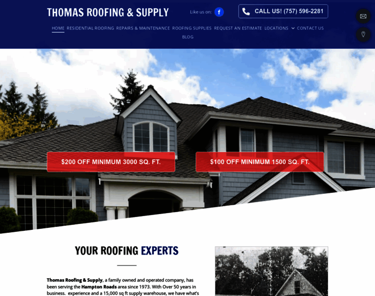Thomasroofingsupply.com thumbnail Thomasroofingsupply.com thumbnail
