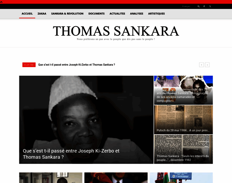 Thomassankara.net thumbnail