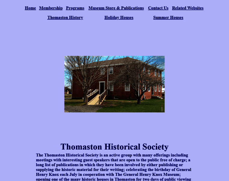 Thomastonhistoricalsociety.com thumbnail