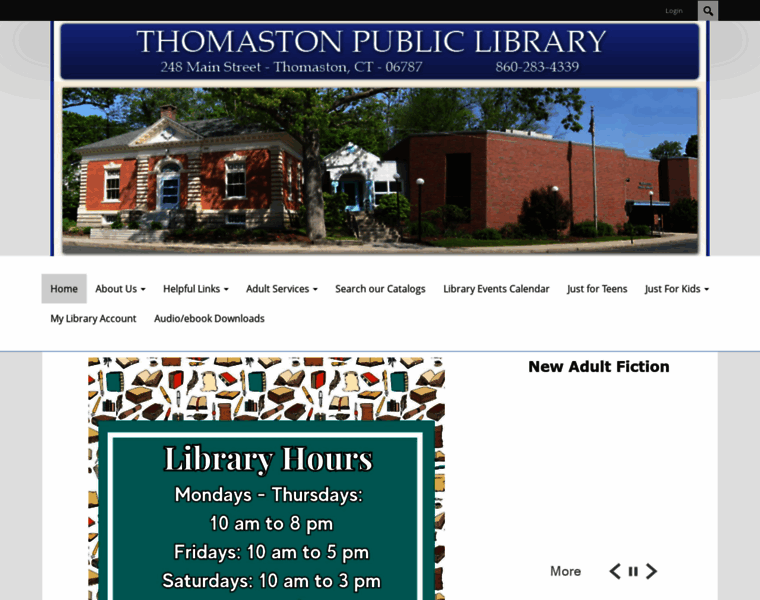 Thomastonlibrary.org thumbnail