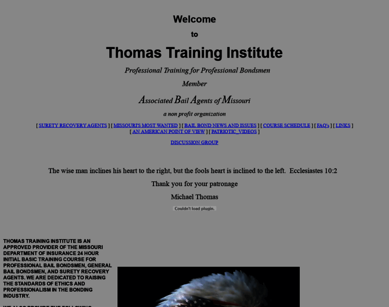 Thomastraininginstitute.com thumbnail