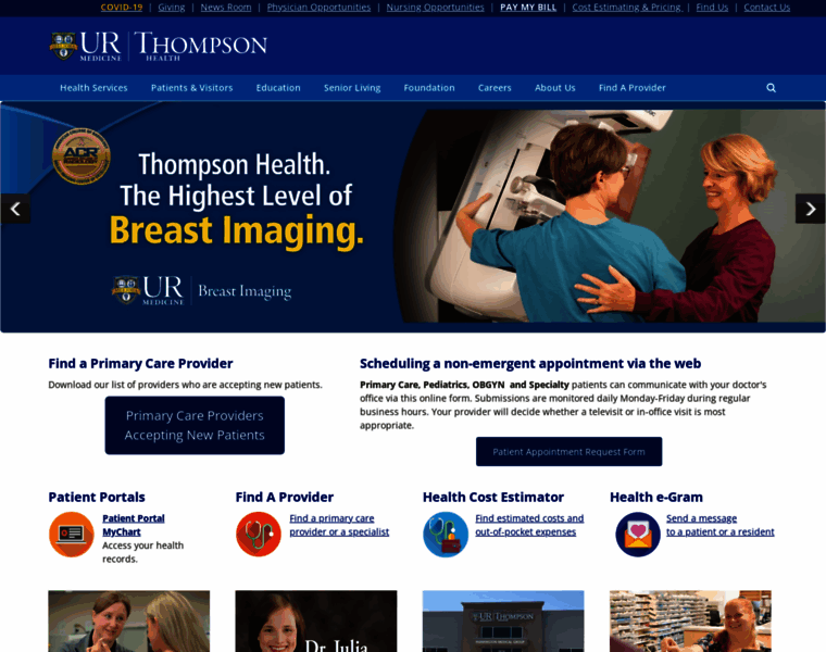Thompsonhealth.com thumbnail
