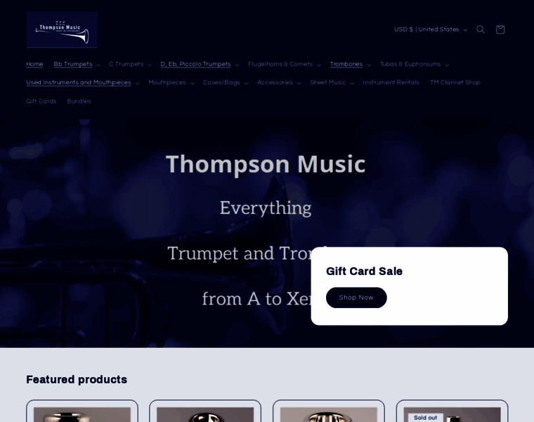 Thompsonmusic.com thumbnail