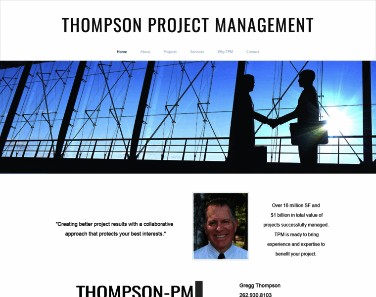Thompsonprojectmanagement.com thumbnail