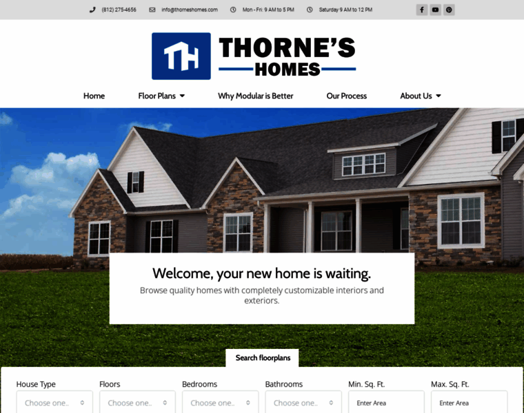 Thorneshomes.com thumbnail