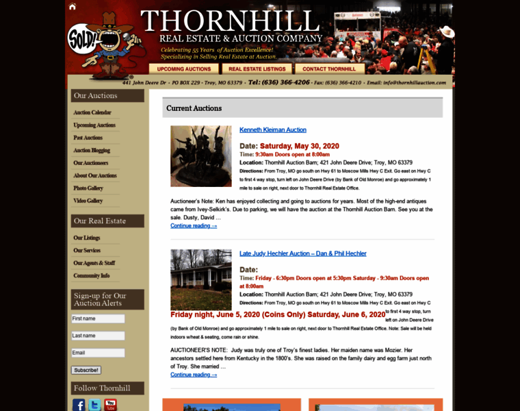 Thornhillauction.com thumbnail