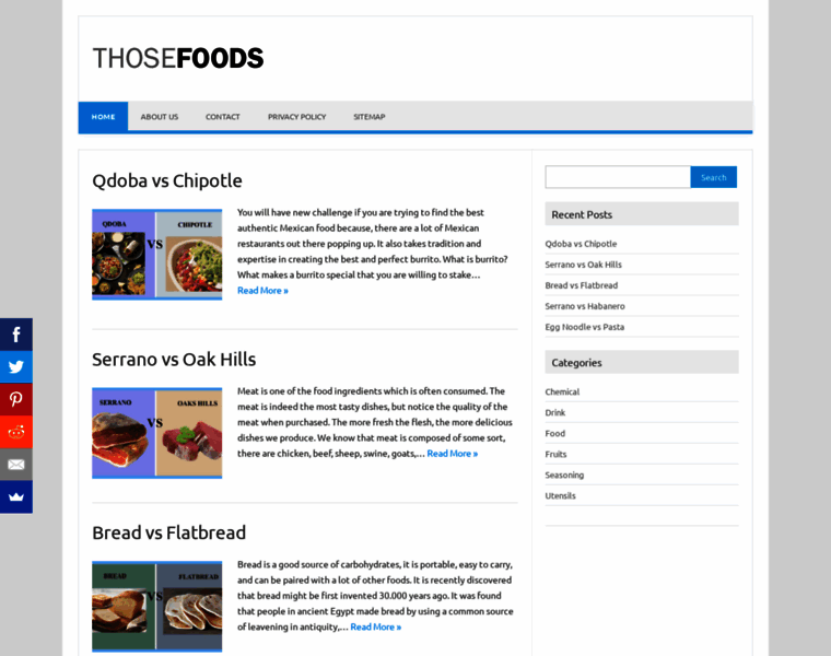 Thosefoods.com thumbnail