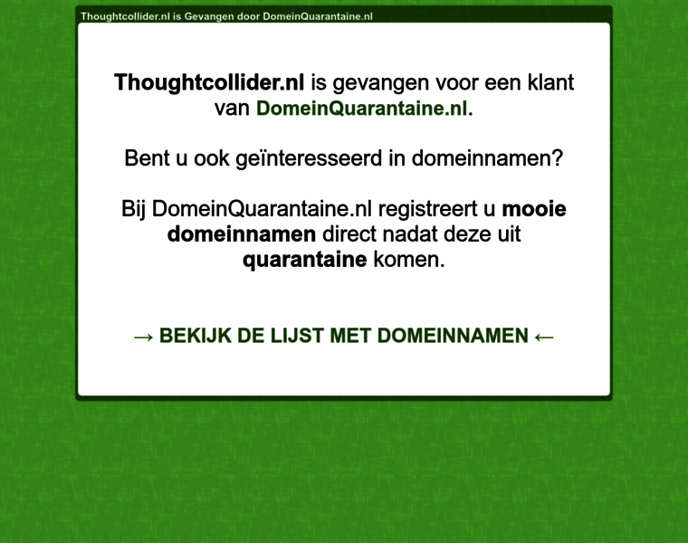 Thoughtcollider.nl thumbnail