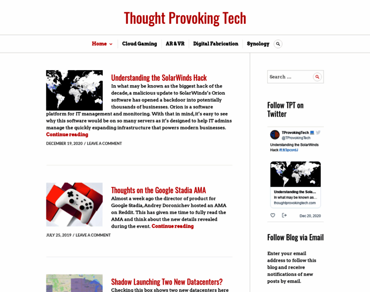 Thoughtprovokingtech.com thumbnail