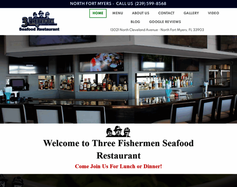 Threefishermenseafood.com thumbnail
