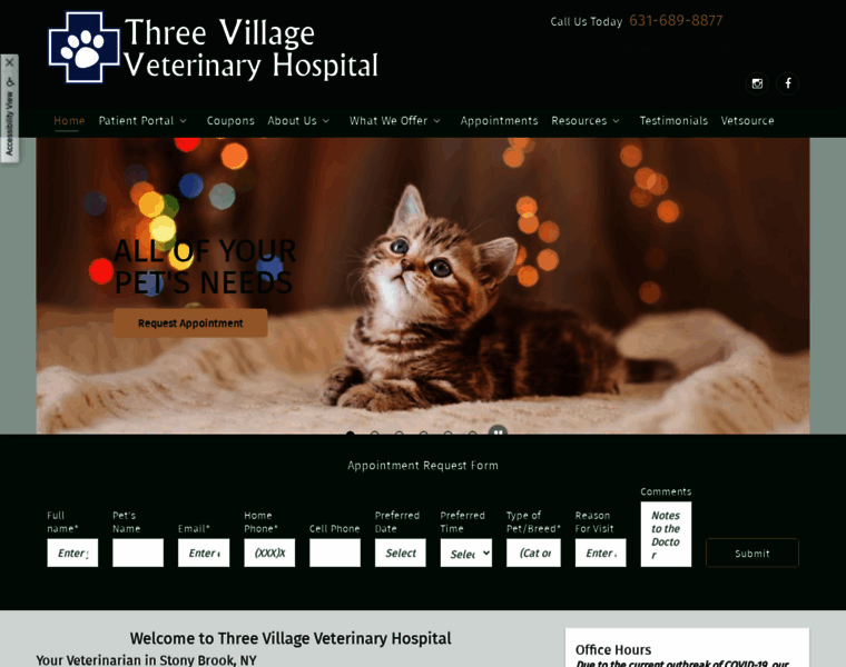 Threevillagevethospital.com thumbnail