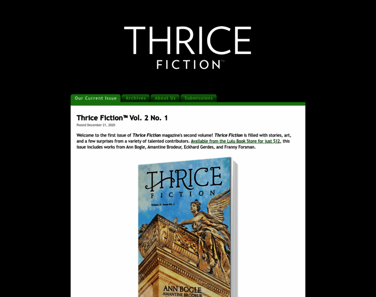 Thricefiction.com thumbnail