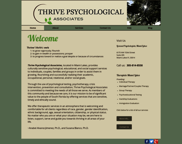 Thrivepsychological.com thumbnail