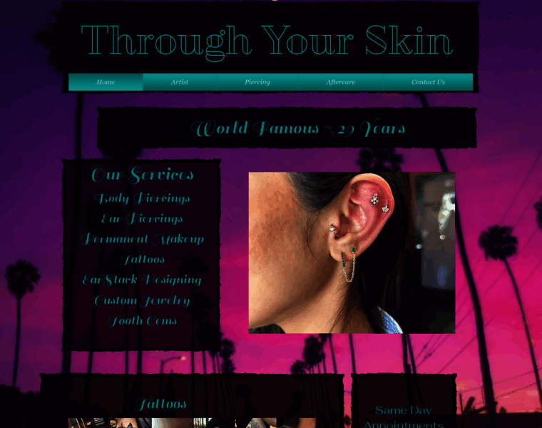 Throughyourskin.com thumbnail