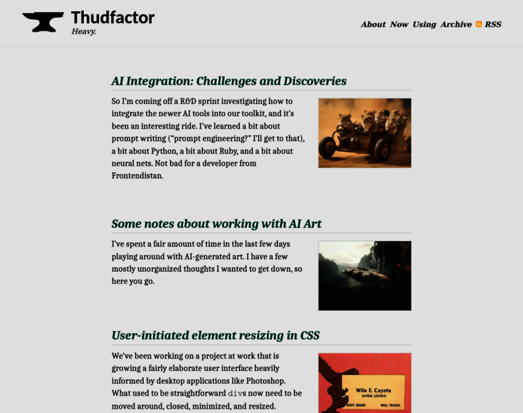 Thudfactor.com thumbnail