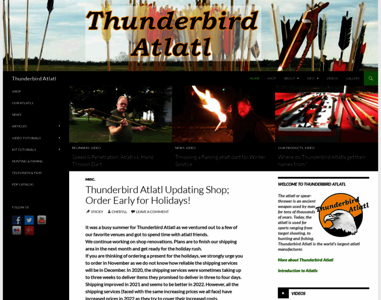 Thunderbirdatlatl.com thumbnail