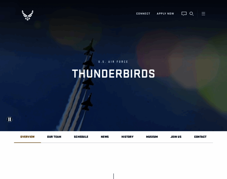 Thunderbirds.airforce.com thumbnail