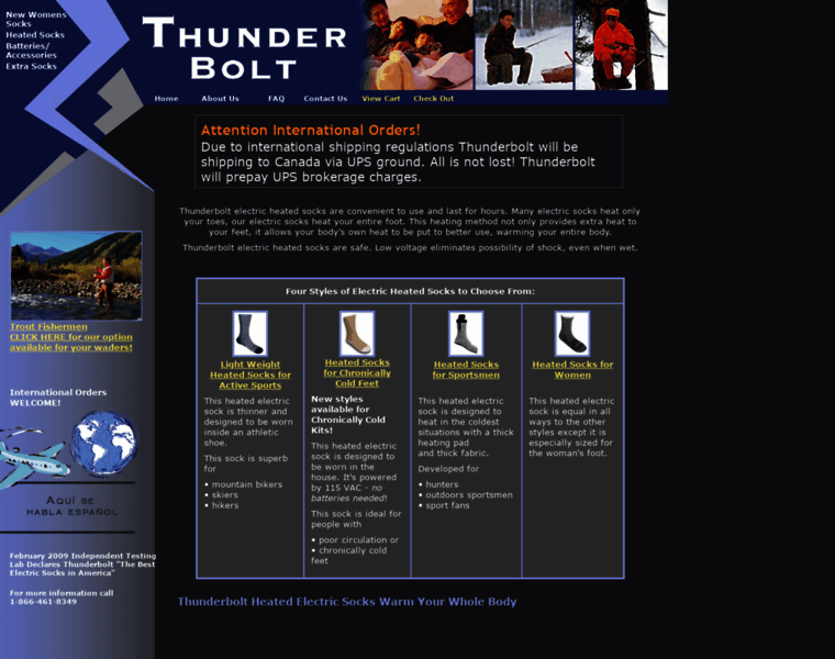 Thunderboltsocks.com thumbnail