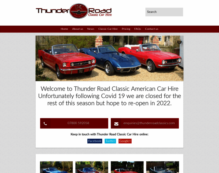Thunderroadclassics.com thumbnail