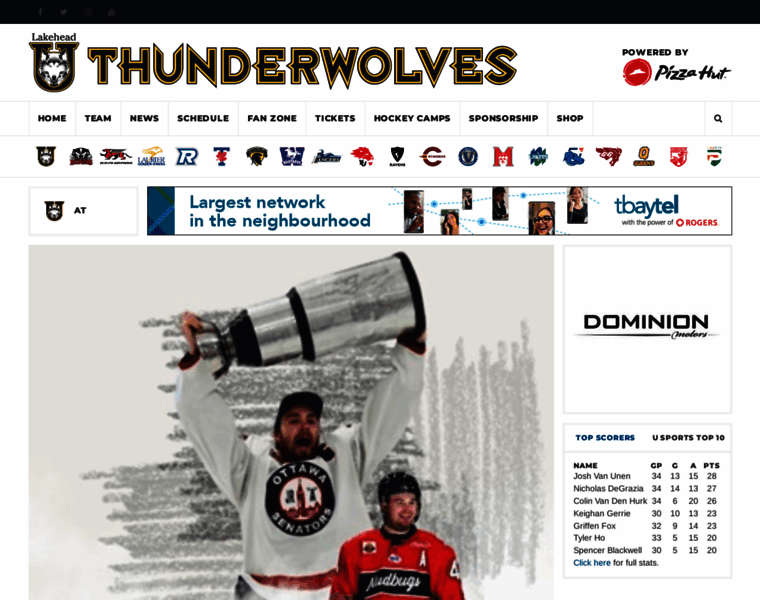 Thunderwolveshockey.com thumbnail