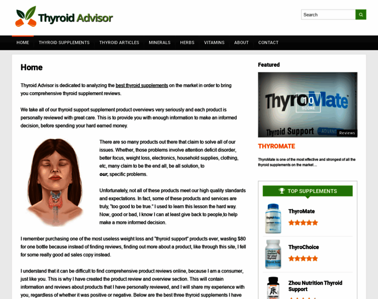 Thyroidadvisor.com thumbnail