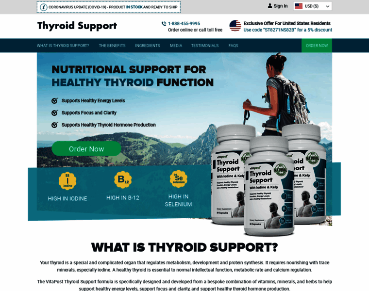 Thyroidsupport.us thumbnail Thyroidsupport.us thumbnail