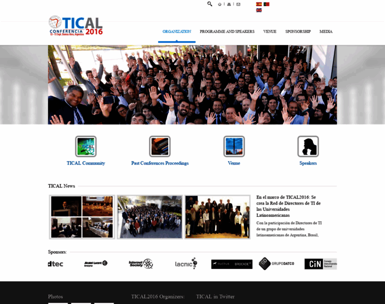 Tical2016.redclara.net thumbnail
