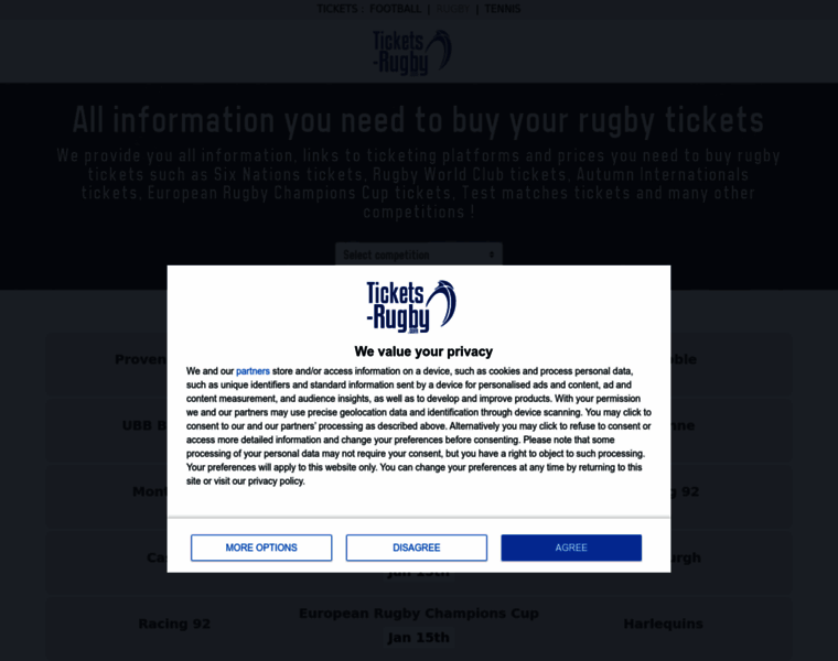 Tickets-rugby.com thumbnail
