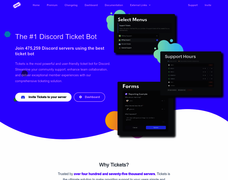 tickets.bot at WI. Tickets | The Best Ticket Bot for Discord