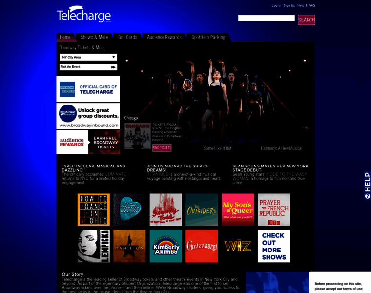 Tickets.telecharge.com thumbnail