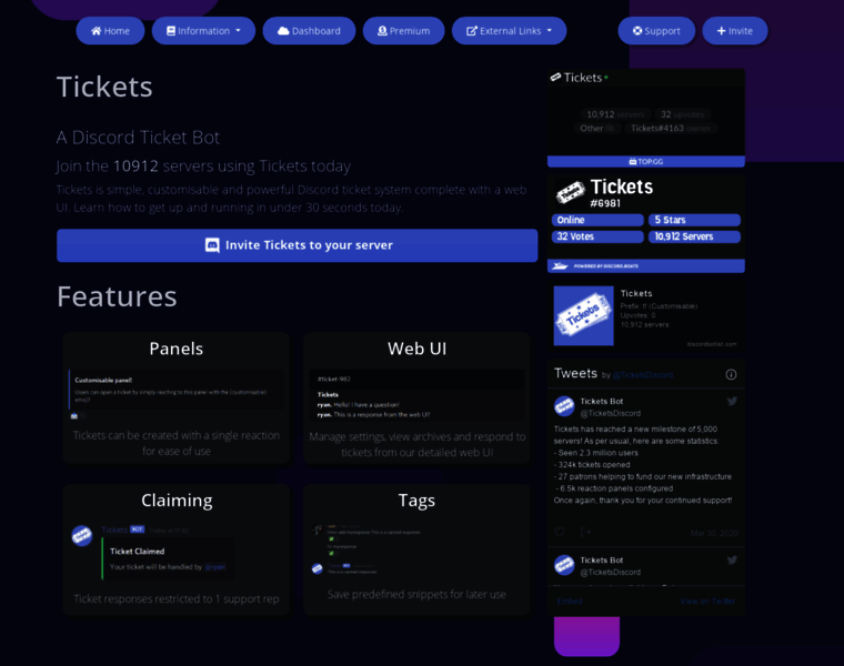 Ticketsbot.net thumbnail