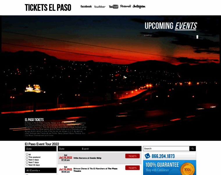 Ticketselpaso.net thumbnail