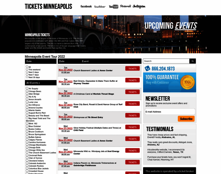 Ticketsminneapolis.org thumbnail