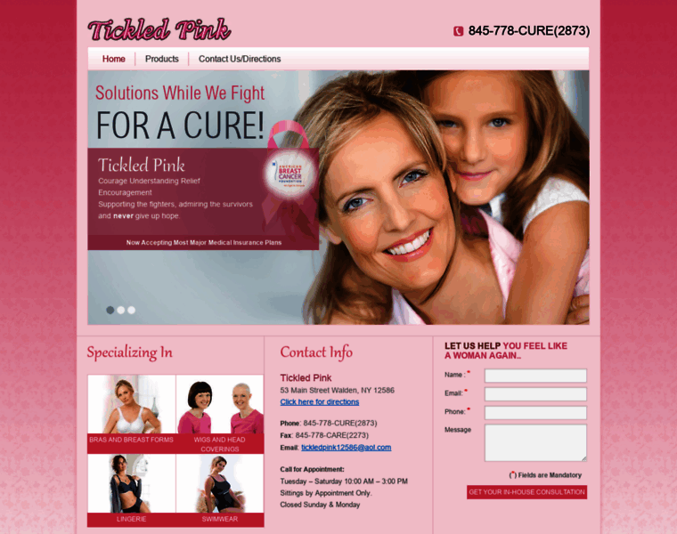 Tickledpinkcancersolutions.com thumbnail