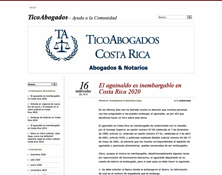 Ticoabogados.com thumbnail