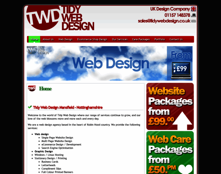 Tidywebdesign.co.uk thumbnail