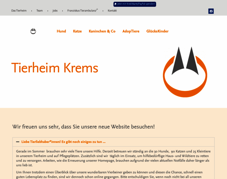 Tierheim-krems.at thumbnail