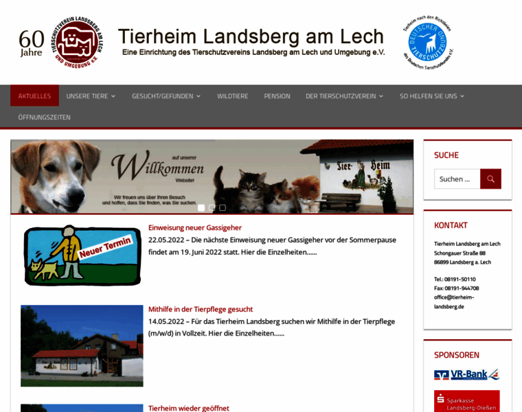 Tierheim-landsberg.de thumbnail