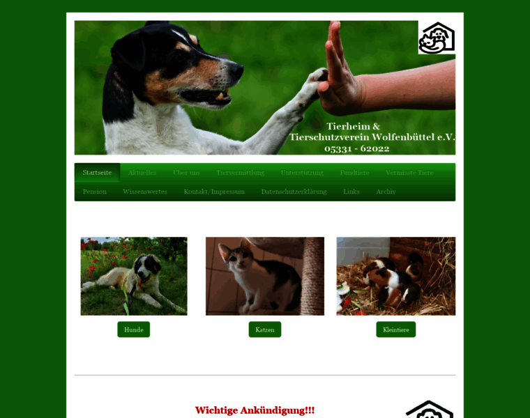 Tierschutzverein-wolfenbuettel.eu thumbnail