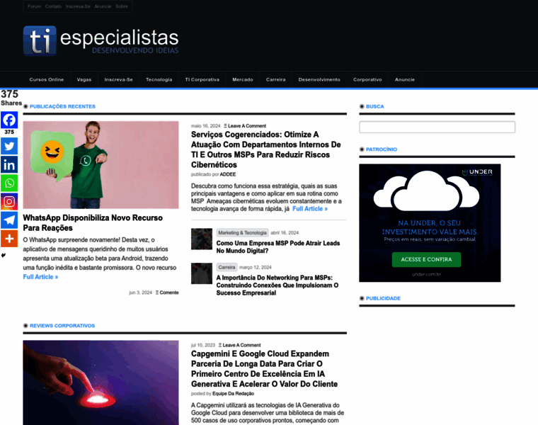 Tiespecialistas.com.br thumbnail