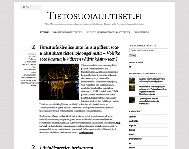 Tietosuojauutiset.fi thumbnail