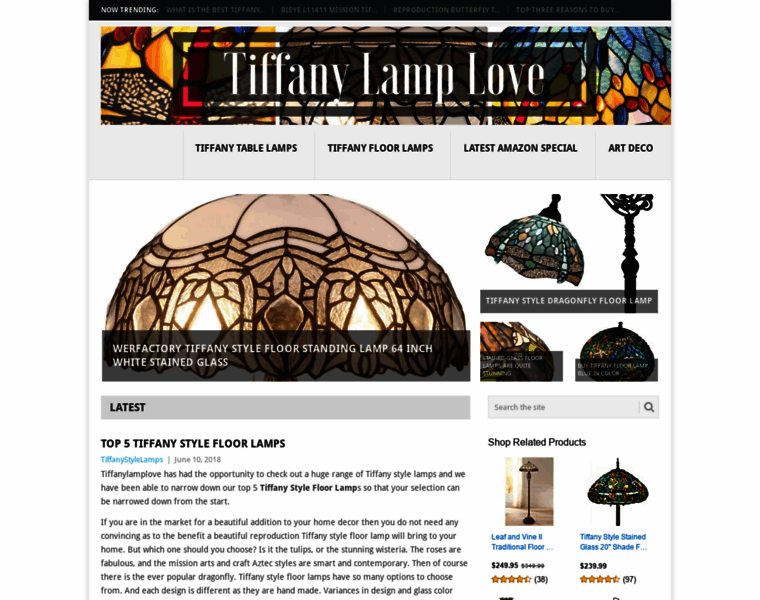 Tiffanylamplove.com thumbnail