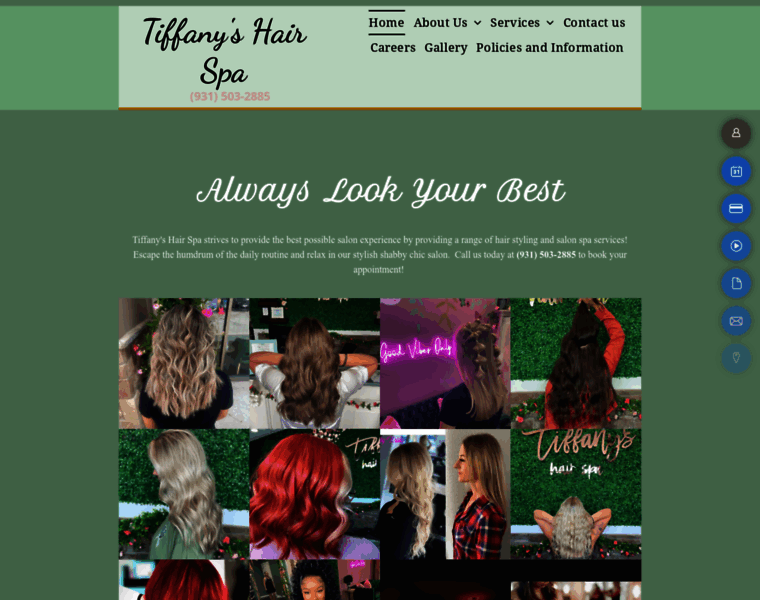 Tiffanyshairspa.com thumbnail
