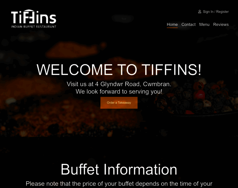 Tiffinsbuffet.com thumbnail