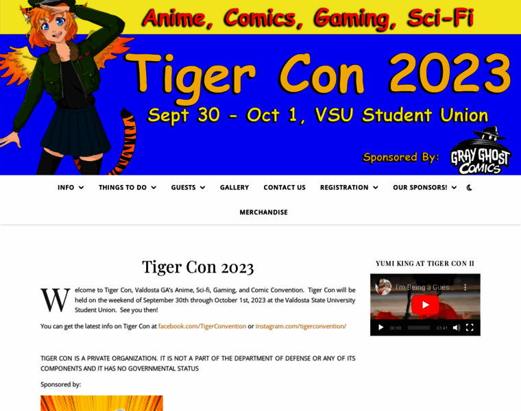 Tigerconvention.com thumbnail