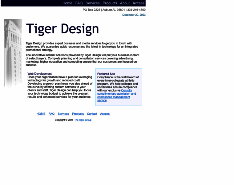 Tigerdesign.com thumbnail